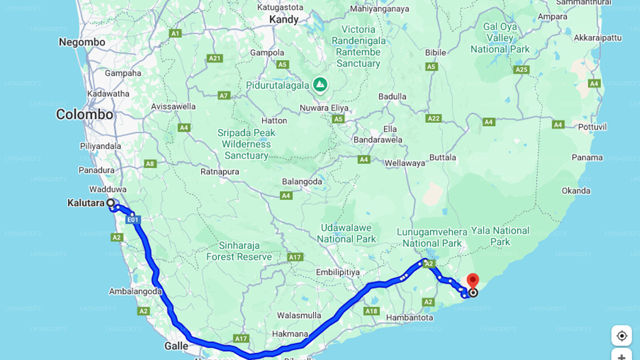 कालूतारा से याला नेशनल पार्क सफारी