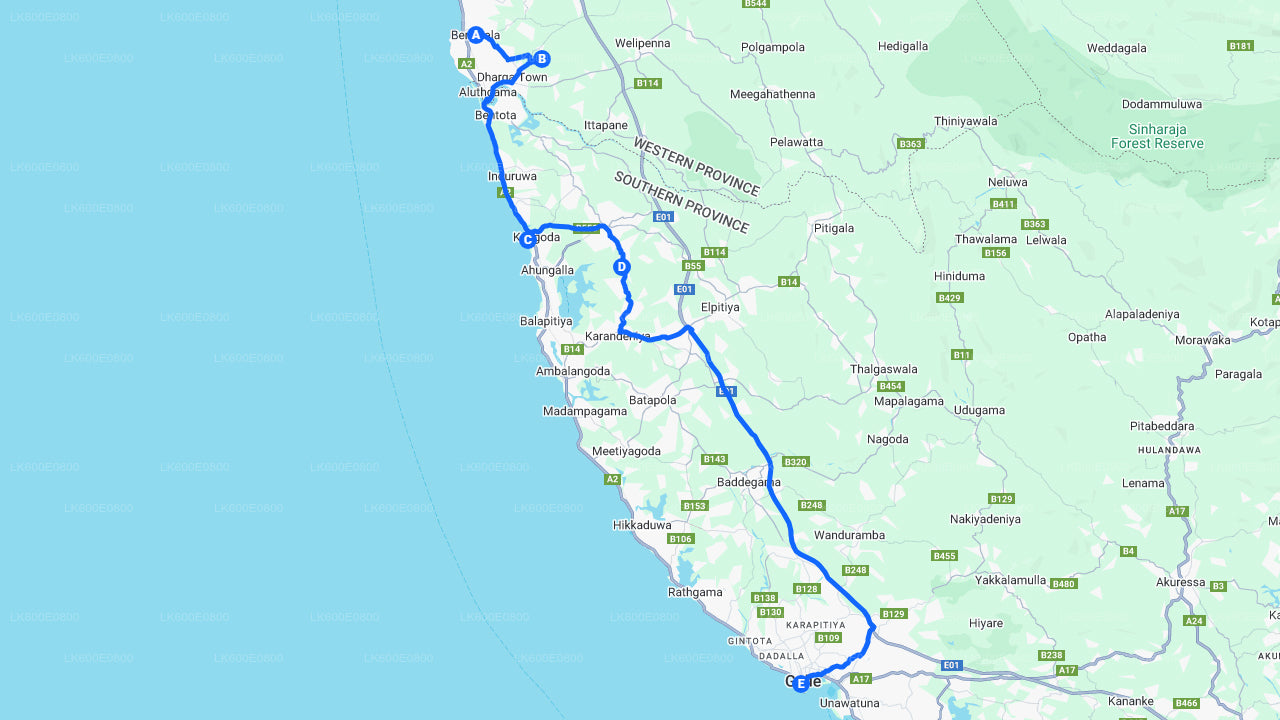 बेरुवाला से बेंटोटा सिटी टूर और गाले