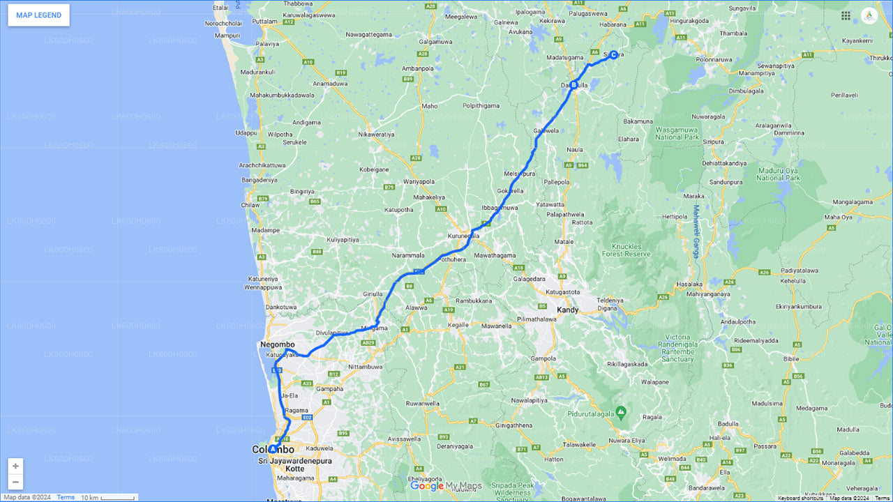 कोलंबो से सिगिरिया, दांबुला और गाँव का भ्रमण