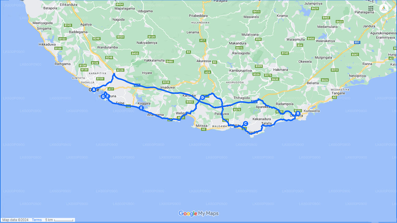 गाले से छिपे हुए मंदिर और सुनसान तटीय इलाकों का टूर