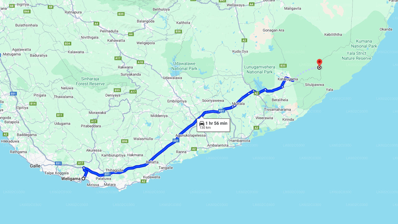 वेलिगामा से याला नेशनल पार्क सफारी