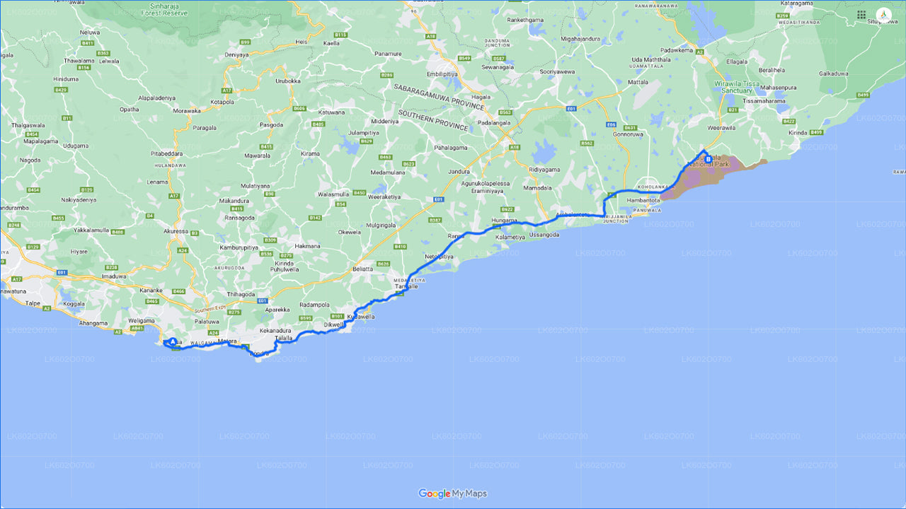 मिरिसा से बुंडाला नेशनल पार्क सफारी