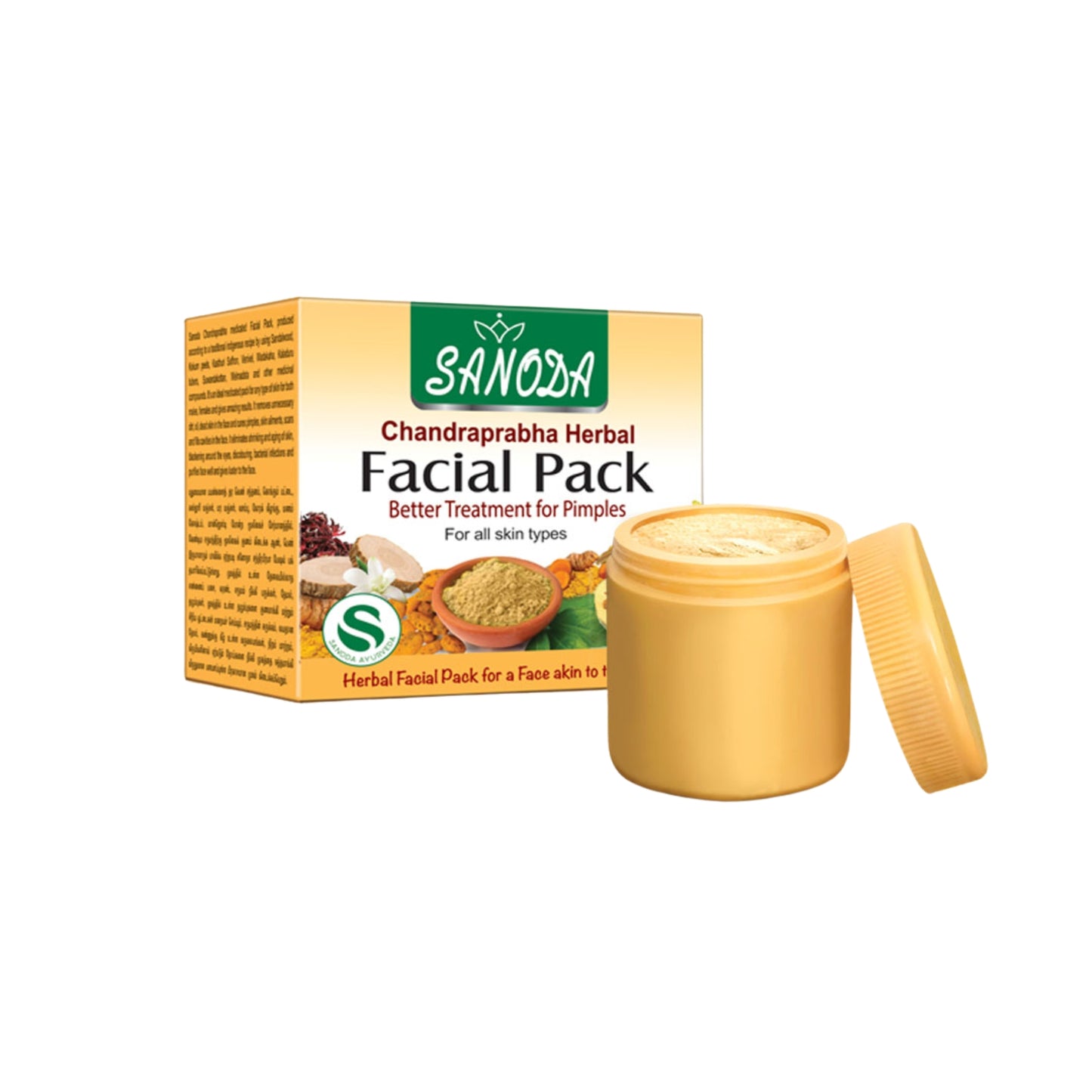 Sanoda Chandraprabha Herbal Facial Pack (50g)