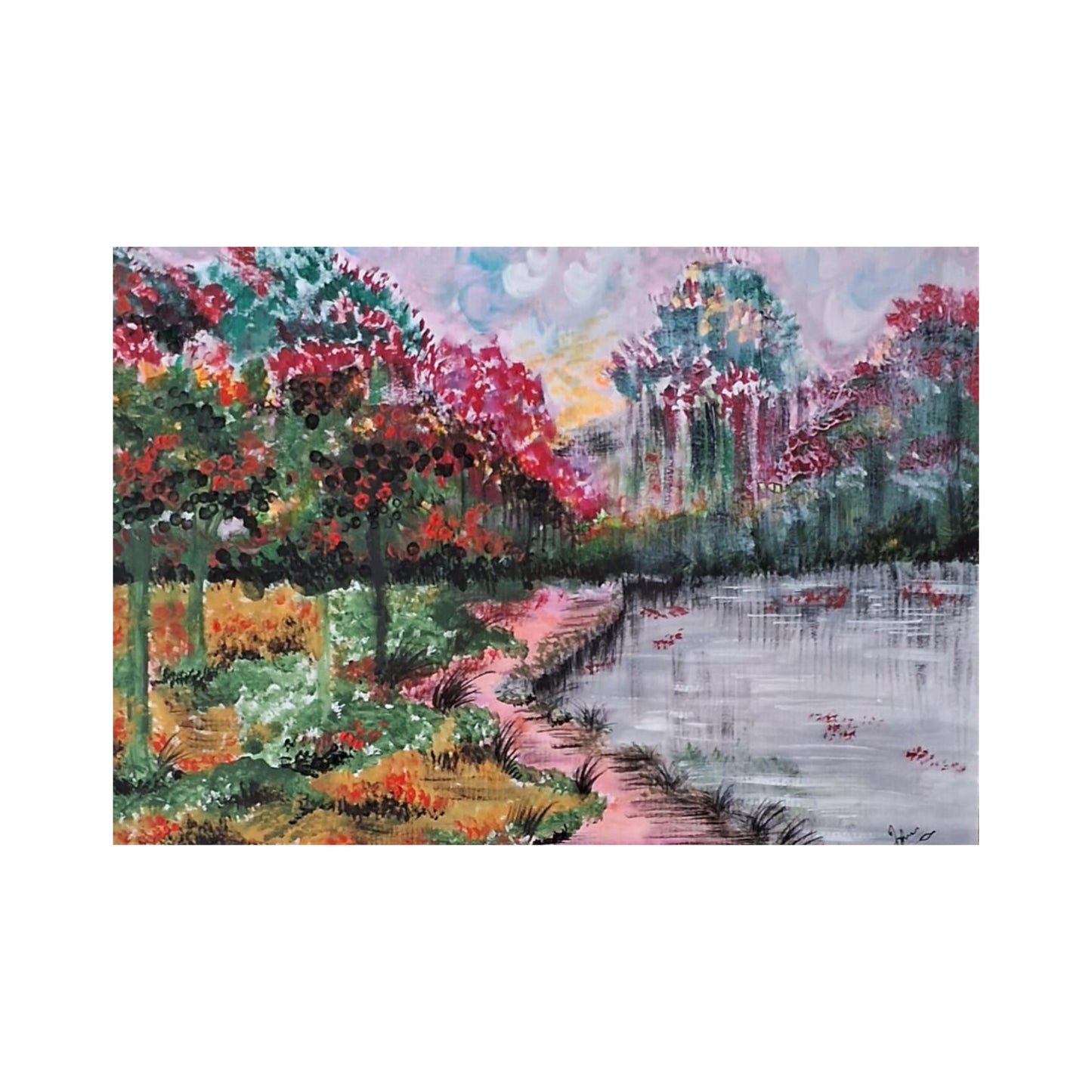 लकपुरा® समर इन द फ़ॉरेस्ट वॉल आर्ट