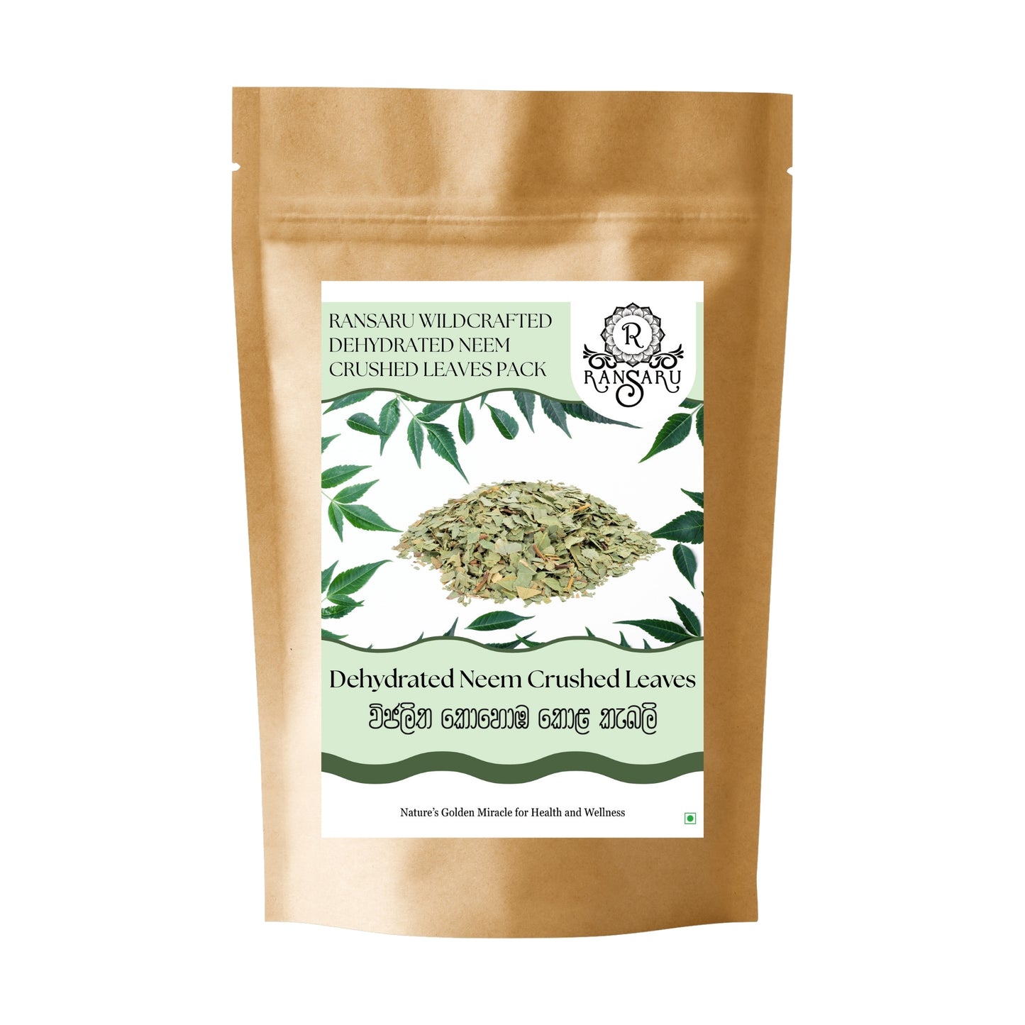 Ransaru Wildcrafted Dehydrated Neem Crushed Leaves Pack