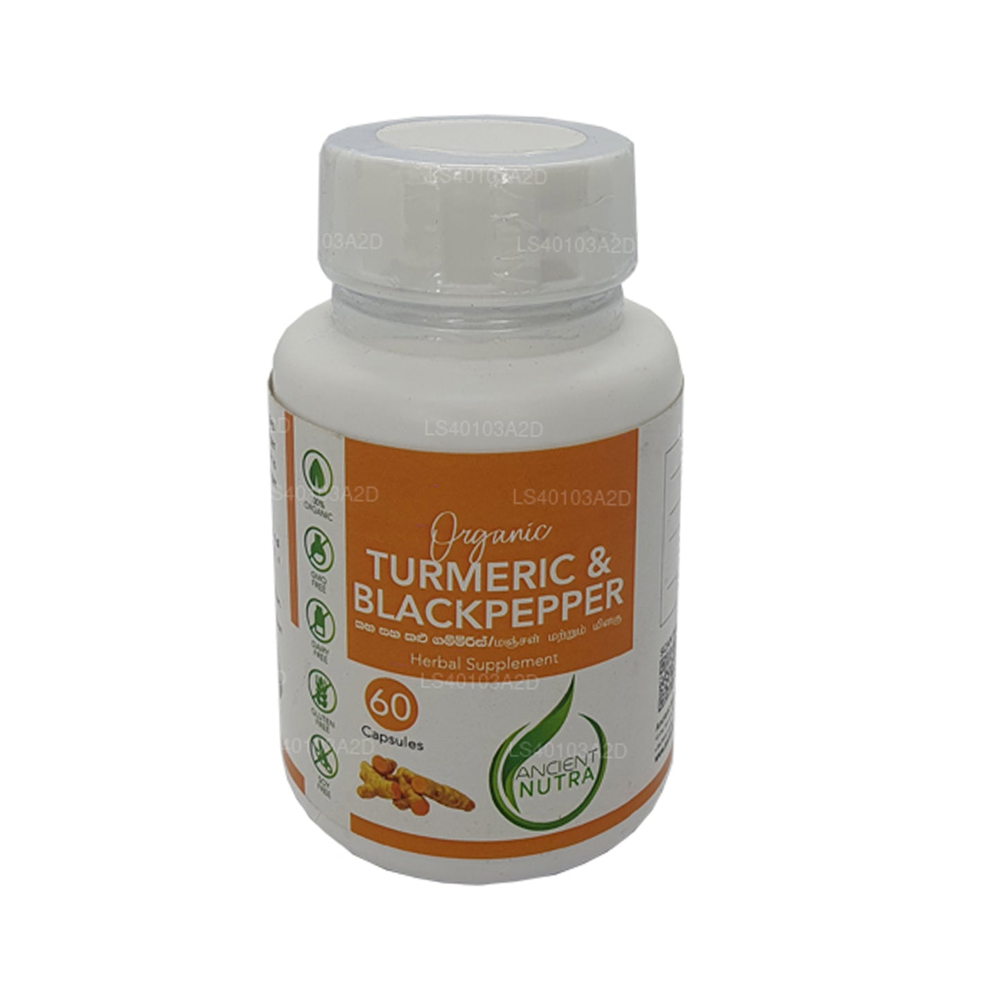 Ancient Nutra Turmeric & Black Pepper (60 Capsules)