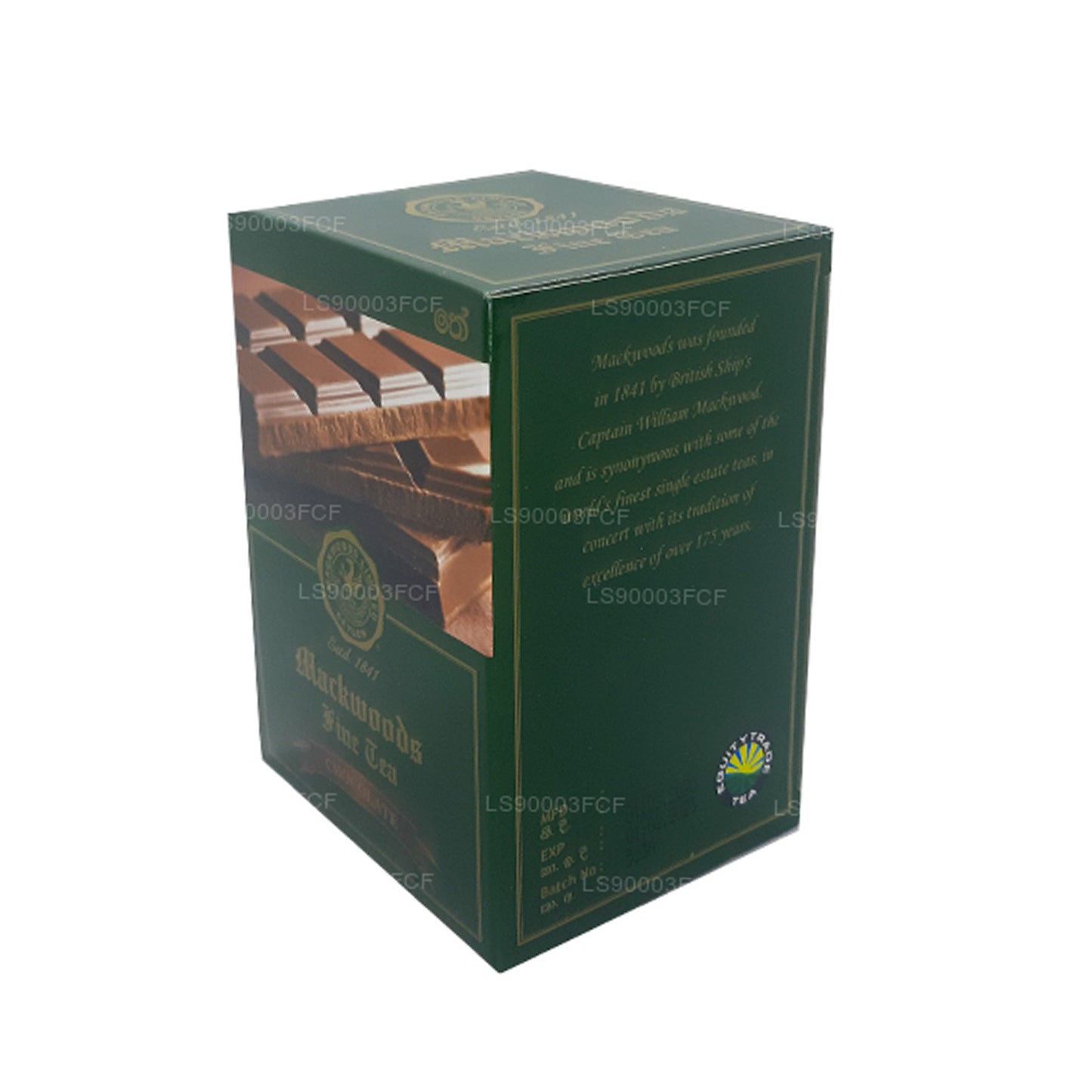Mackwoods Single Estate Chocolate Flavoured Ceylon Black Tea (50g) 25 Tea Bags