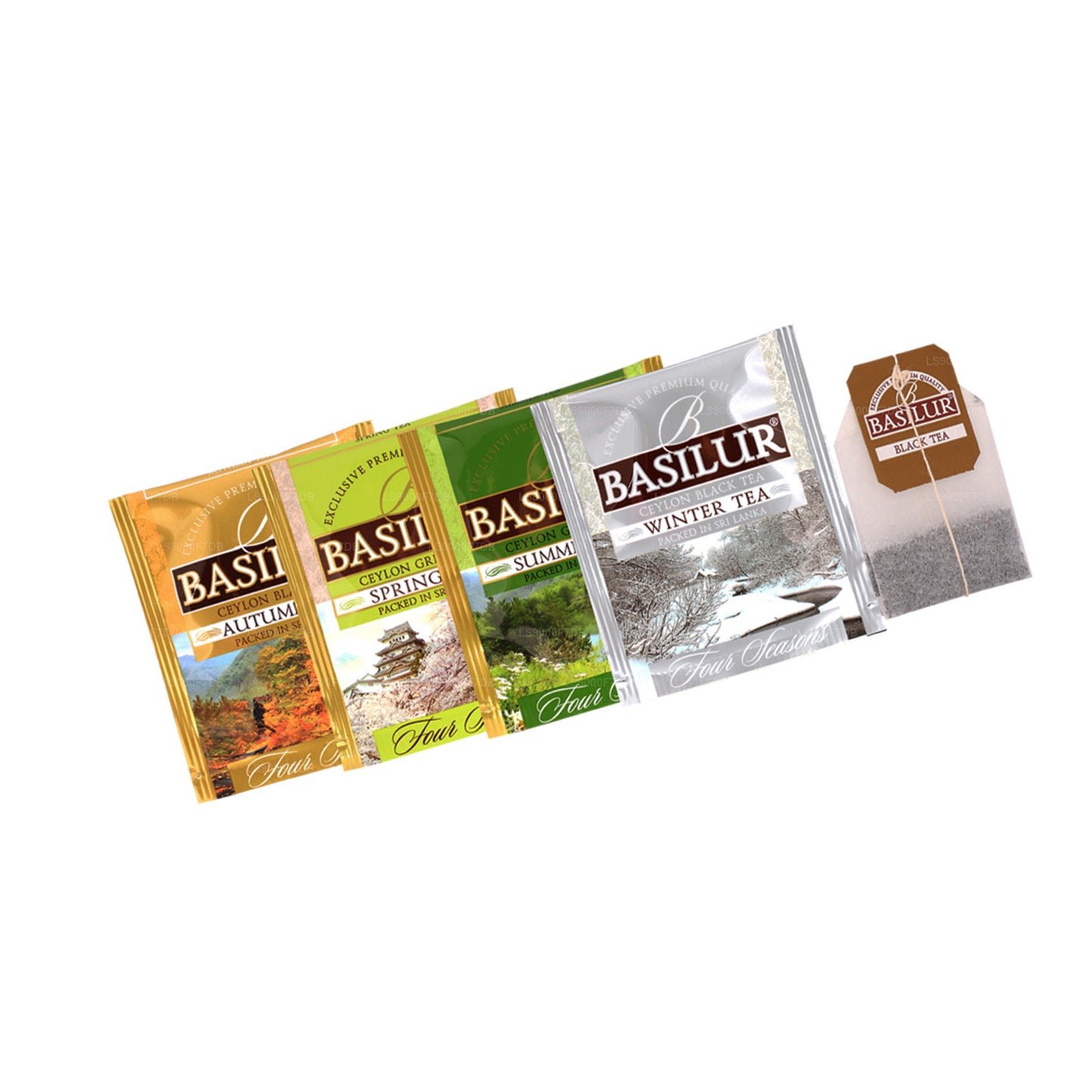 Basilur "Four Seasons Assorted" (70g) 40 Enveloped Tea Bags