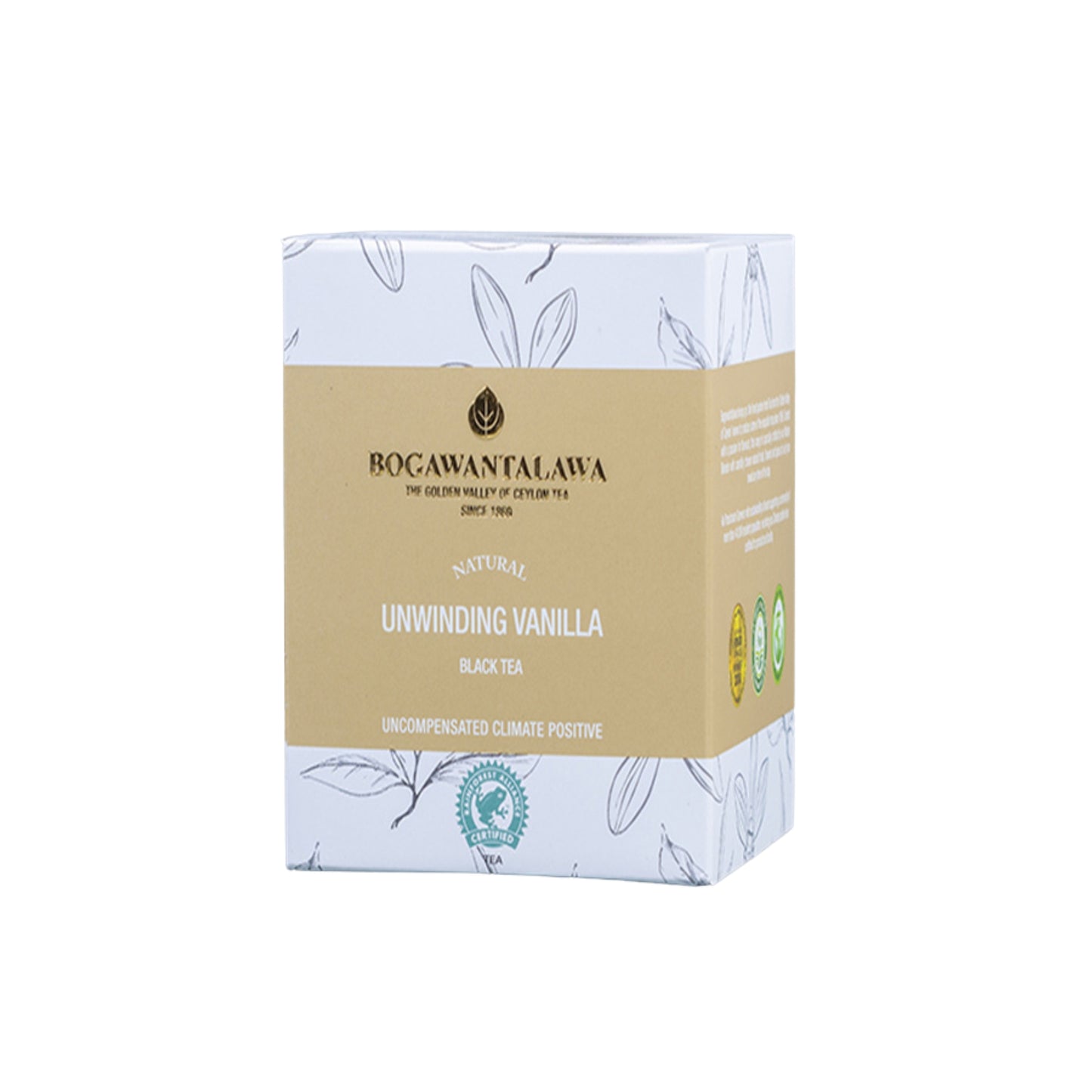 Bogawantalawa Unwinding Vanilla Tea (40g) 20 Tea Bags