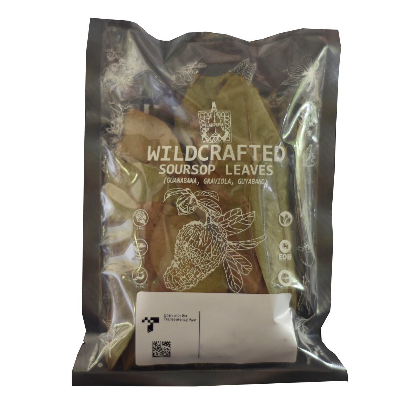 Lakpura® Wildcrafted Soursop (Guanabana, Graviola, Guyabano) Dehydrated Leaves Whole