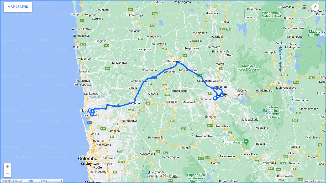 नेगोम्बो से पहाड़ियों की संस्कृति (2 दिन)