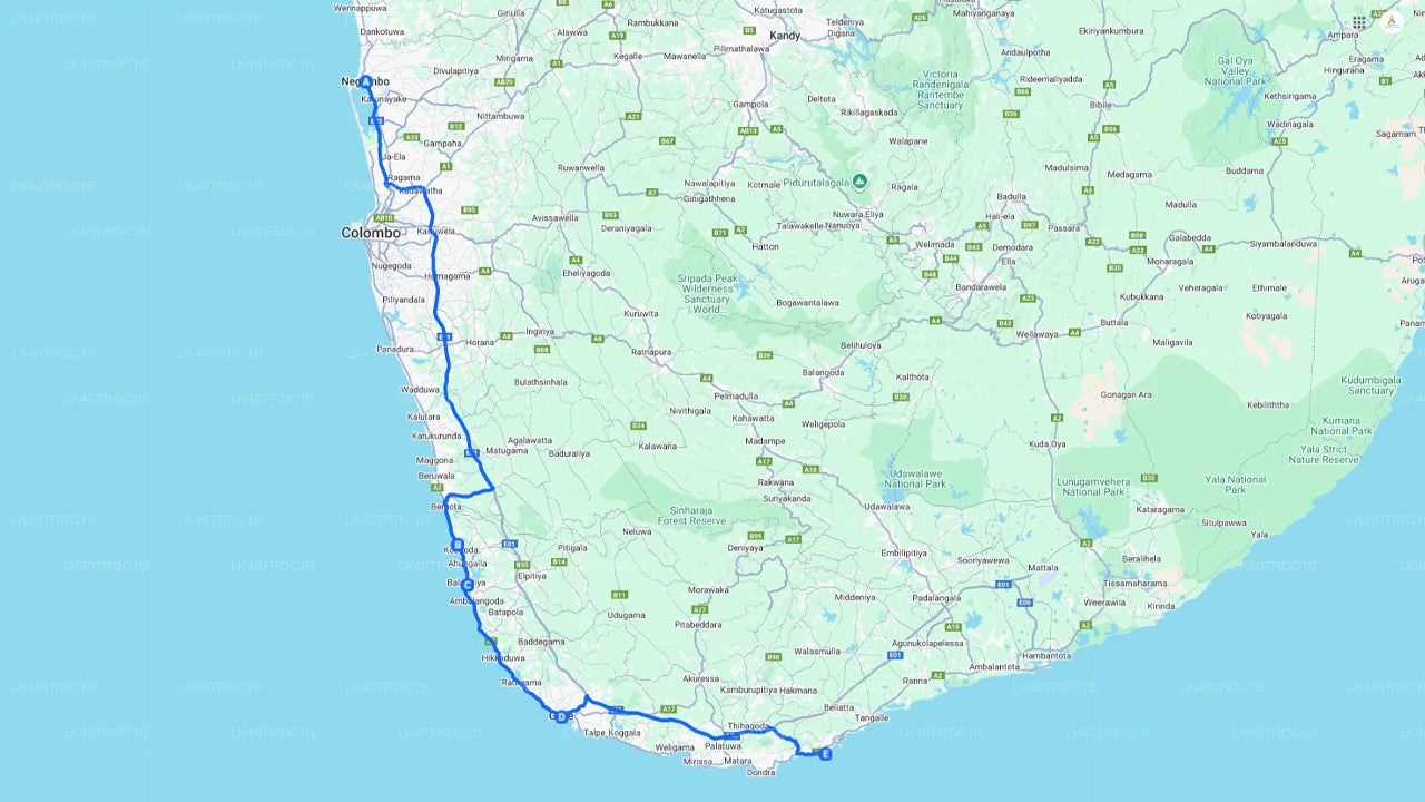 नेगोम्बो से हिरिकेतिया तक प्राइवेट ट्रांसफर, घूमने-फिरने के स्टॉप के साथ