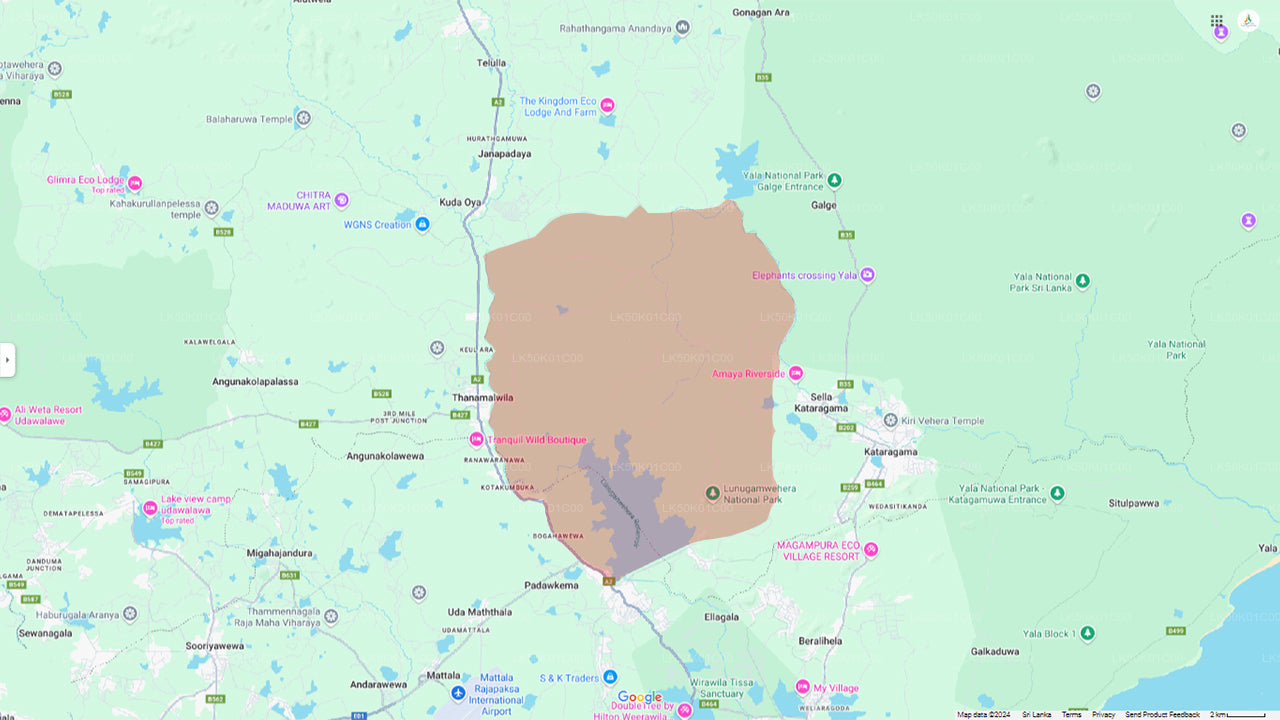 लुनुगामवेहेरा राष्ट्रीय उद्यान निजी सफारी