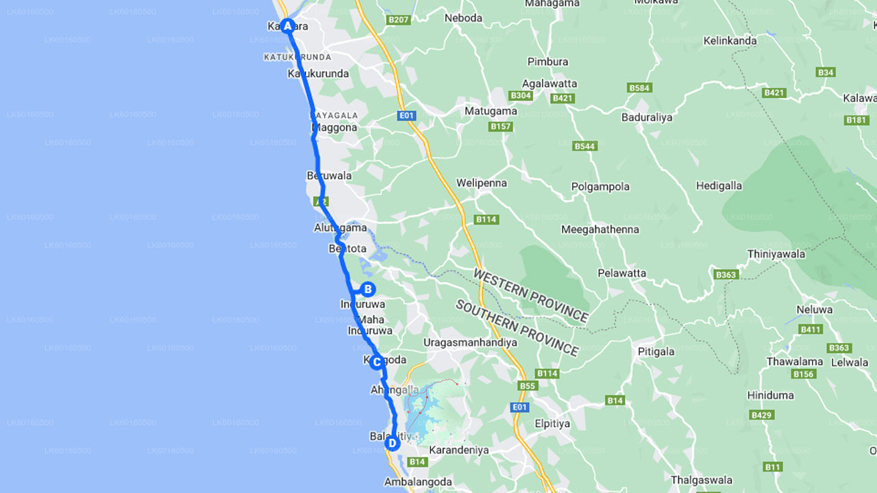 कालुटारा से बेंटोटा शहर का दौरा