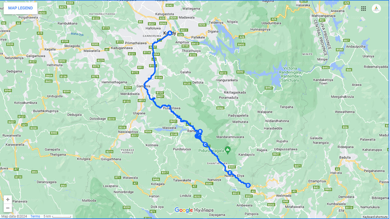 कैंडी से नुवारा एलिया हाइलैंड्स