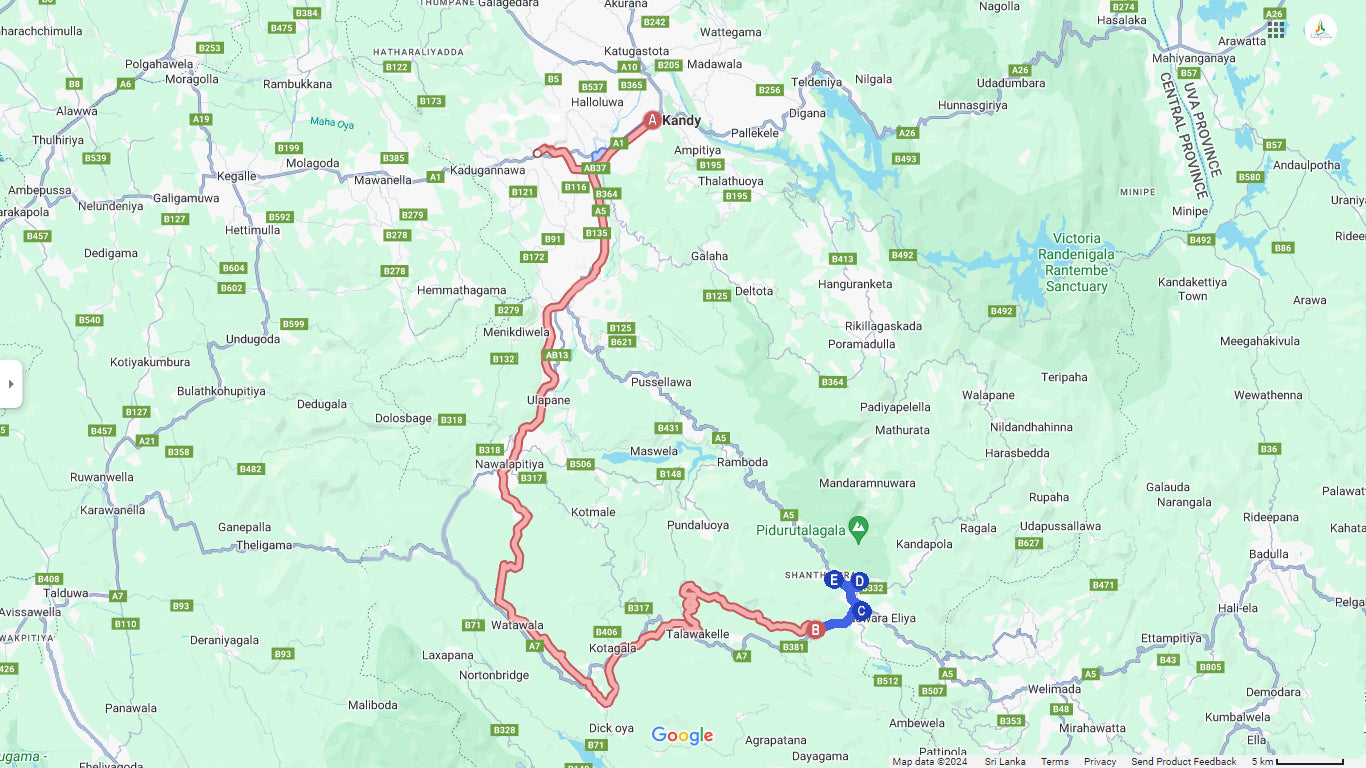 ट्रेन से कैंडी से नुवारा एलिया