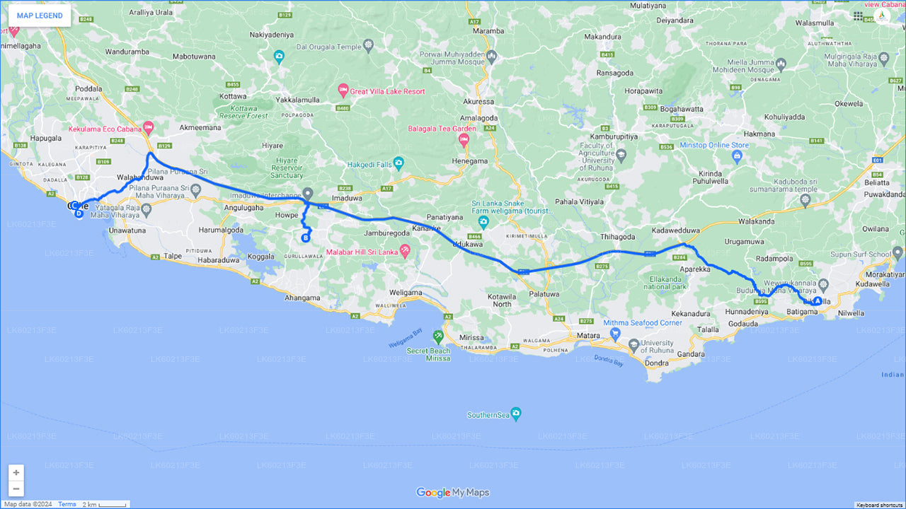 डिकवेला सिटी से हंडुंगोडा और गाले (प्राइवेट डे टूर)