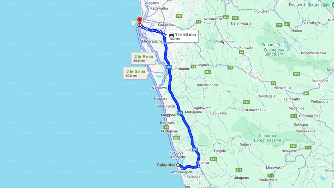 बालापितिया से कोलंबो शहर का भ्रमण