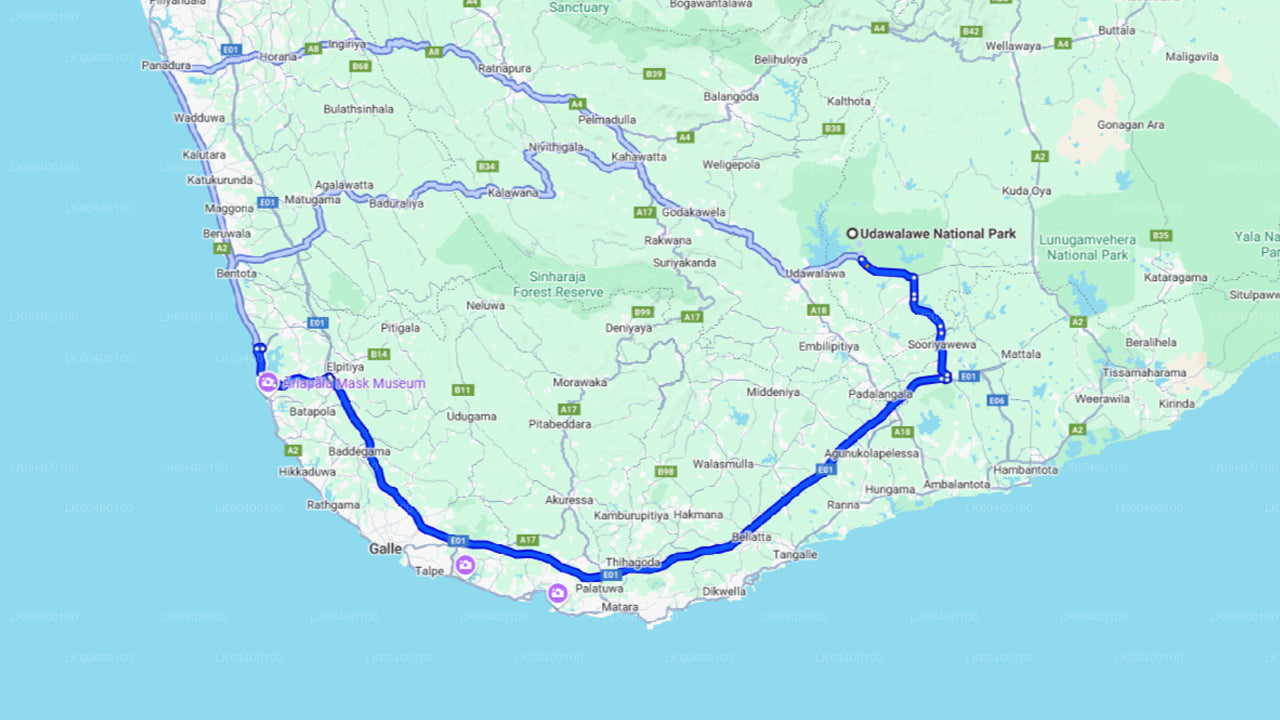 अहुंगल्ला से उदावालावे नेशनल पार्क सफारी