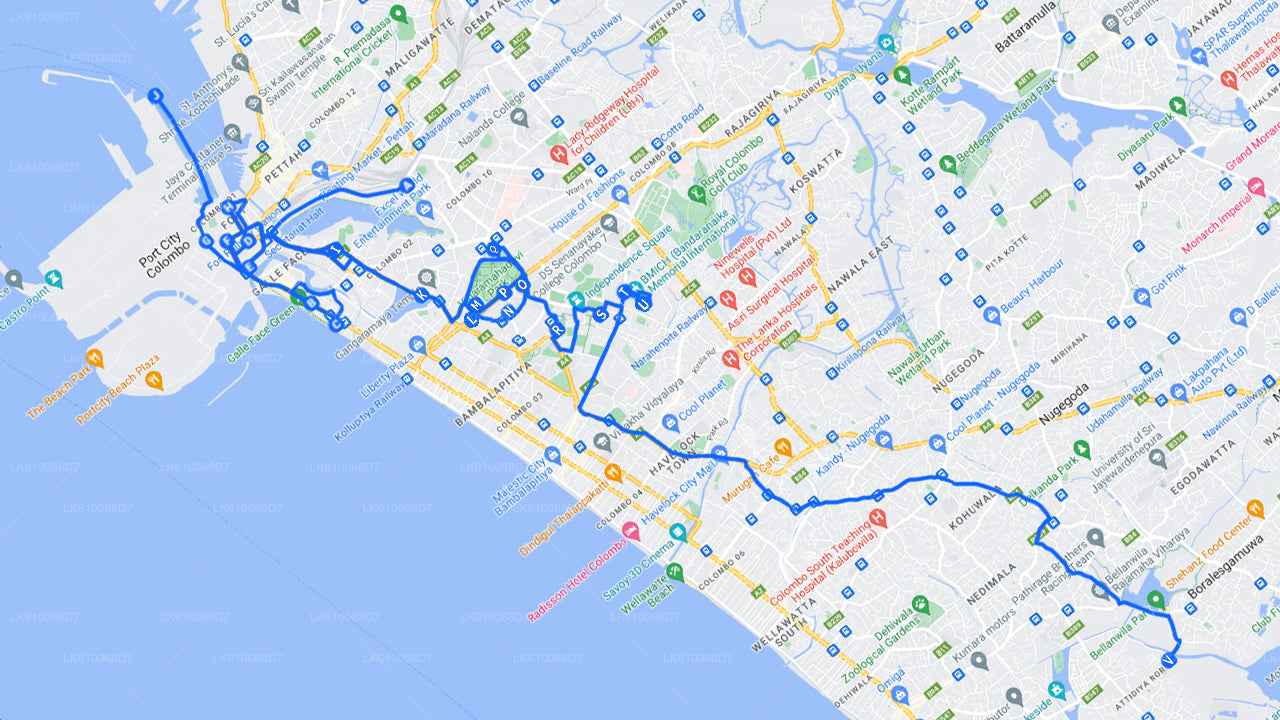 युद्ध जीप द्वारा कोलंबो शहर का भ्रमण