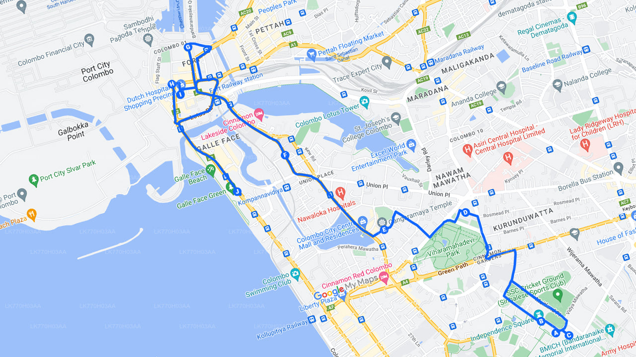 कोलंबो शहर की साइकिल से घूमने की खास जगहें