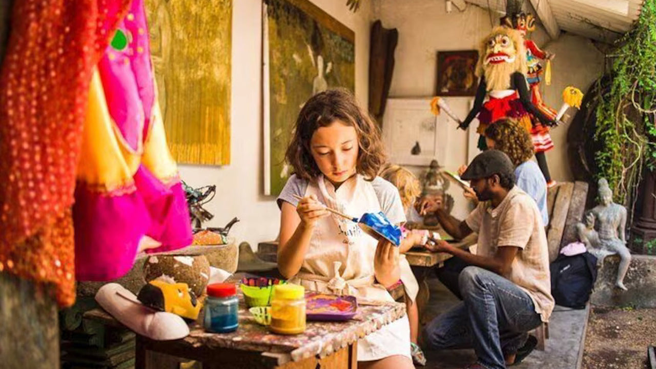 अंबालांगोडा से मास्क पेंटिंग