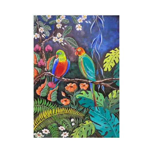 लकपुरा® बर्ड्स इन द फॉरेस्ट वॉल आर्ट