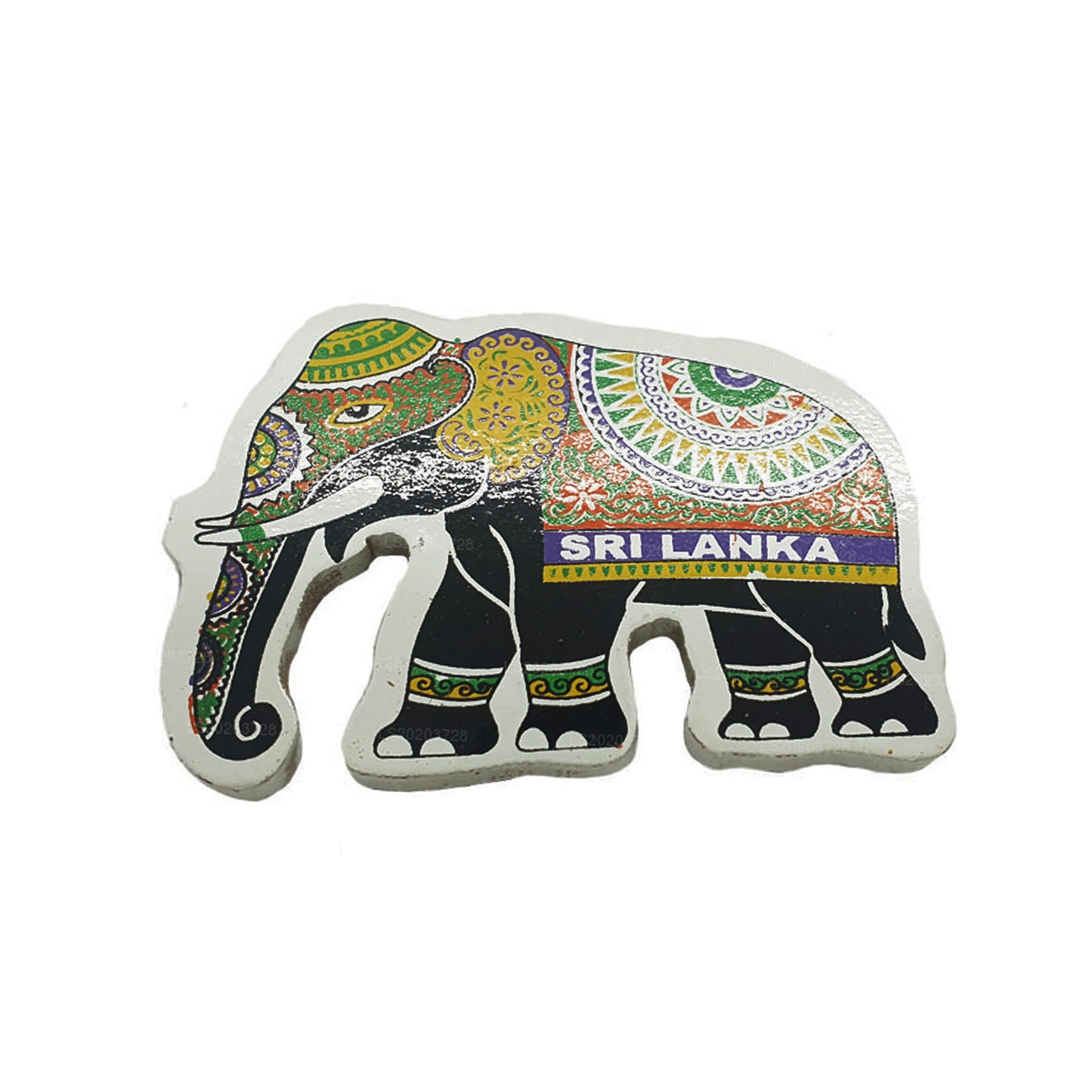 Sri Lankan Traditional Perahera Elephant Fridge Magnet