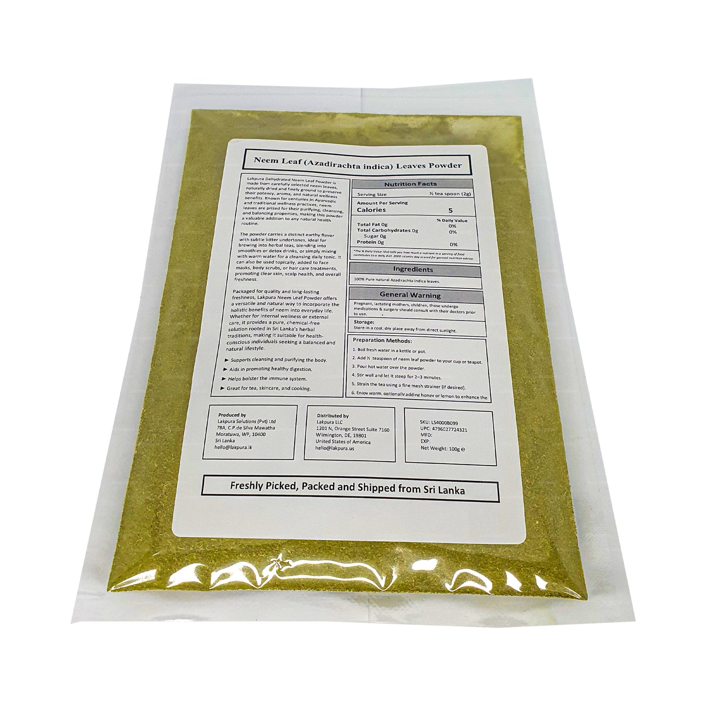 Lakpura Neem Powder (100g)