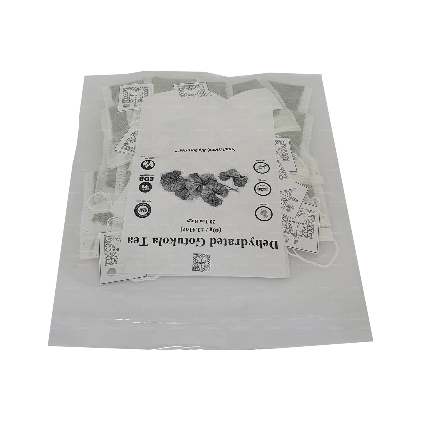 Lakpura® Dehydrated Gotukola Tea Bags (40g) 20 Tea Bags