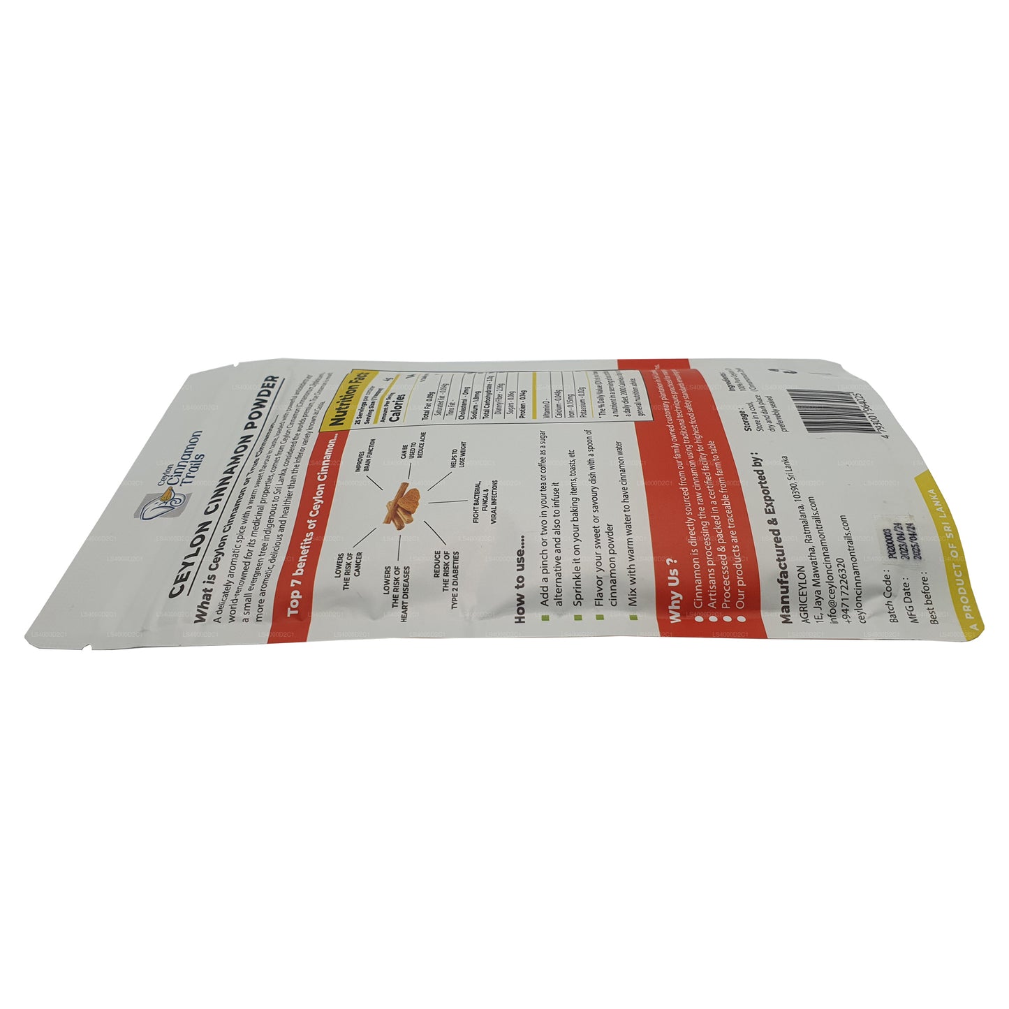 Ceylon Cinnamon Trails Cinnamon Powder (100g)