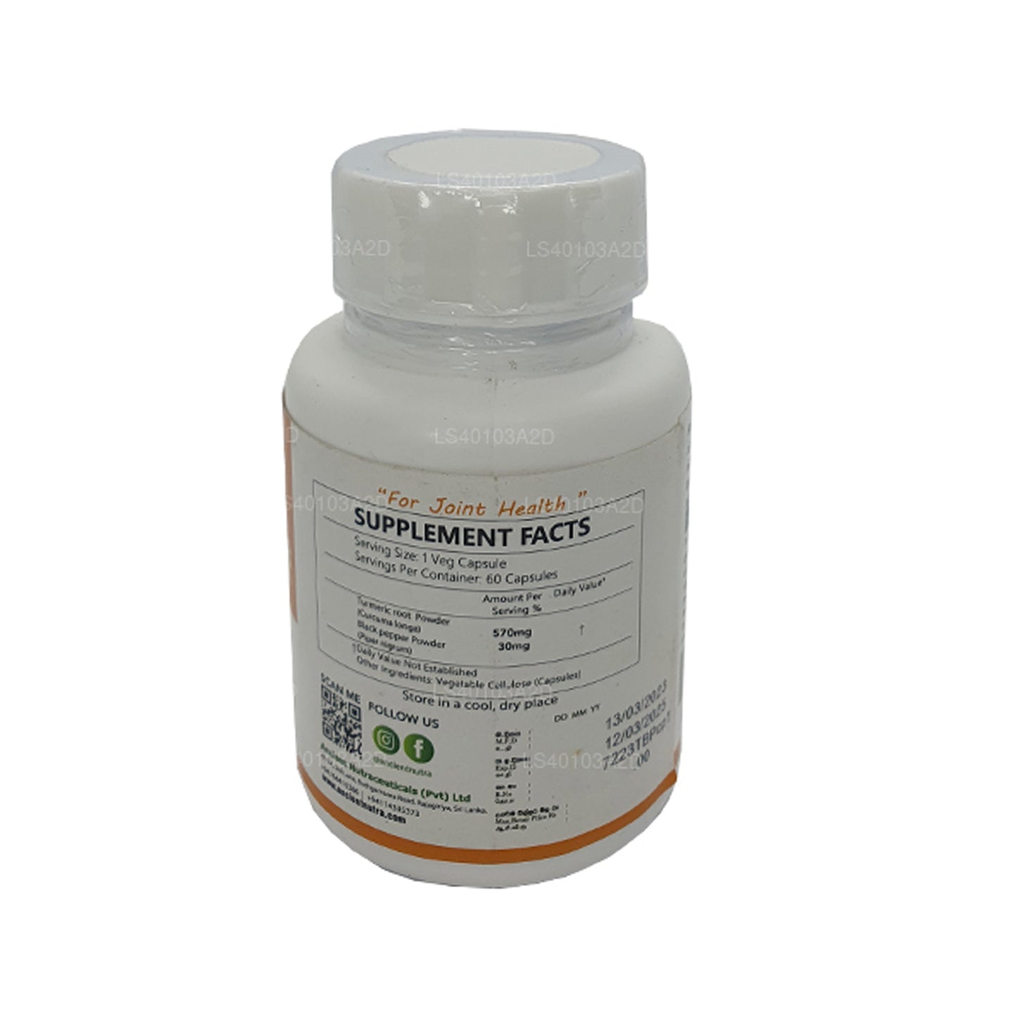 Ancient Nutra Turmeric & Black Pepper (60 Capsules)