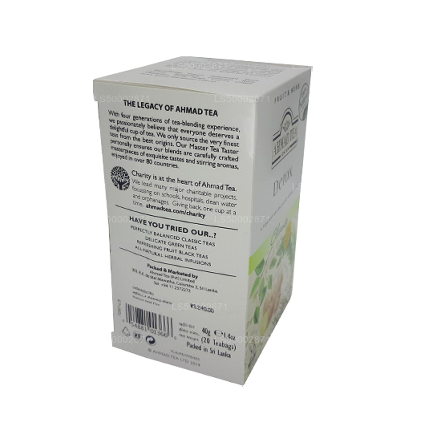 Ahmad Tea Detox Cleanse (40g) 20 Tea Bag