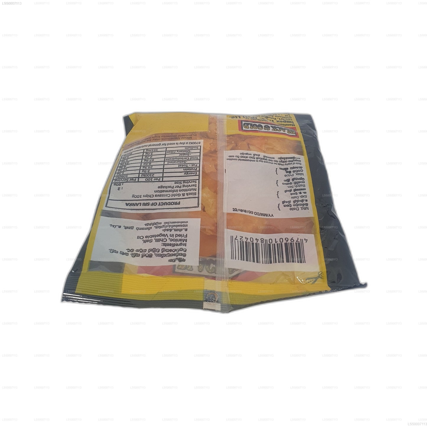Black & Gold Cassava Chips (100g)