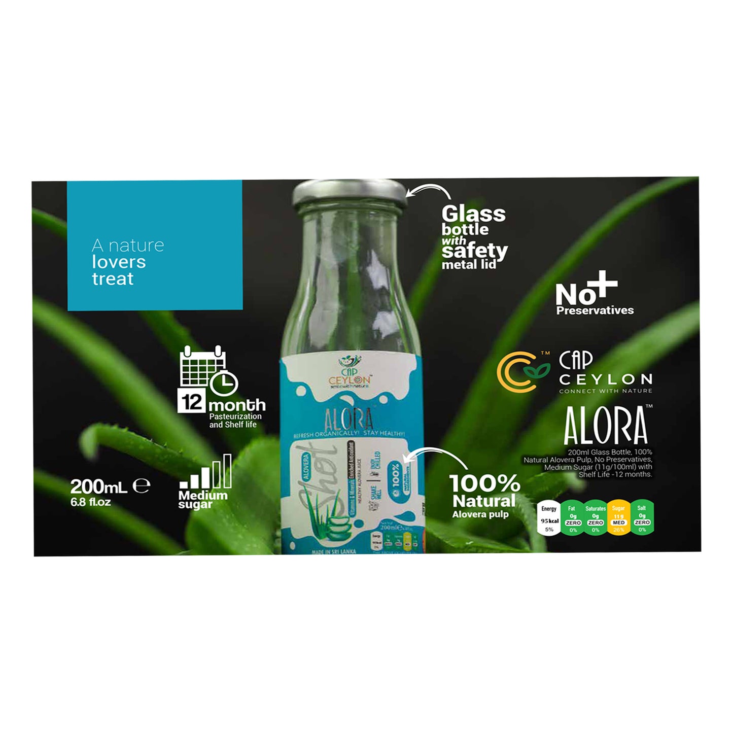 CAP Ceylon Alovera Shot (200ml)