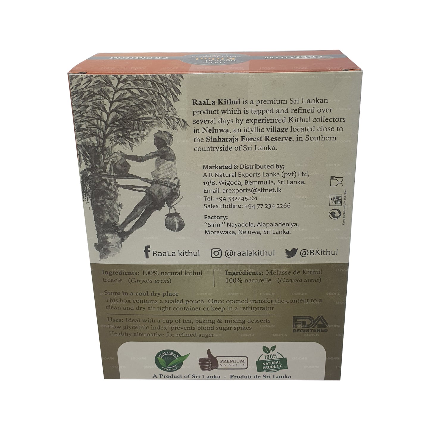 Raala Kithul Jaggery Cubes Pack (260g)