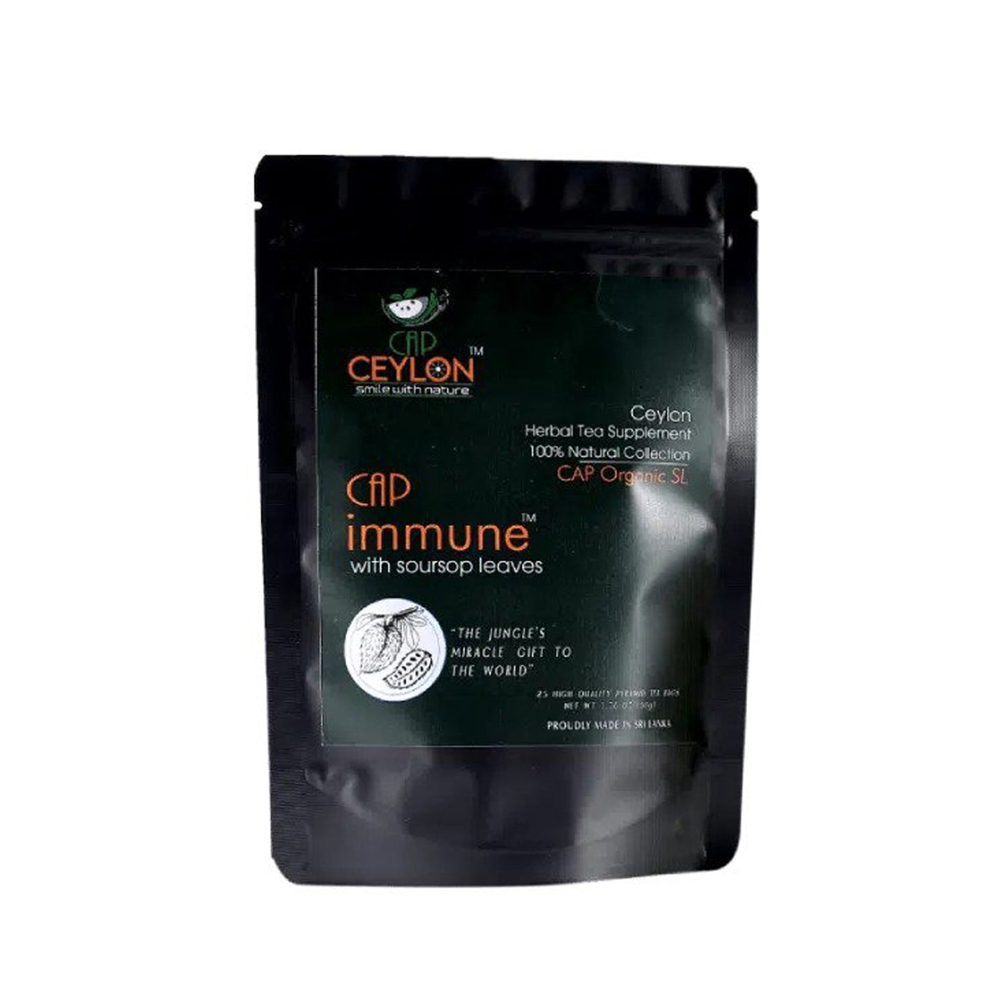 CAP Ceylon Immune Tea (50g) 25 Tea Bags
