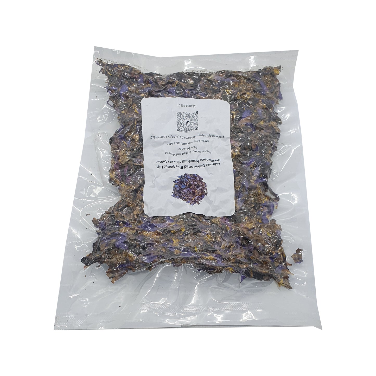 Lakpura® Dehydrated Blue Water Lily Flowers