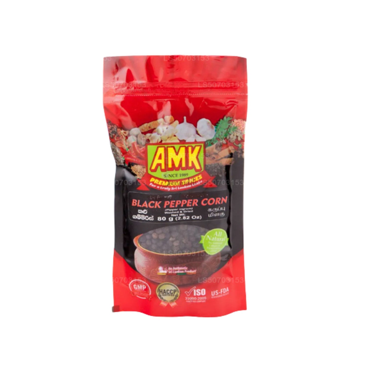 AMK Black Pepper Corn (80g)