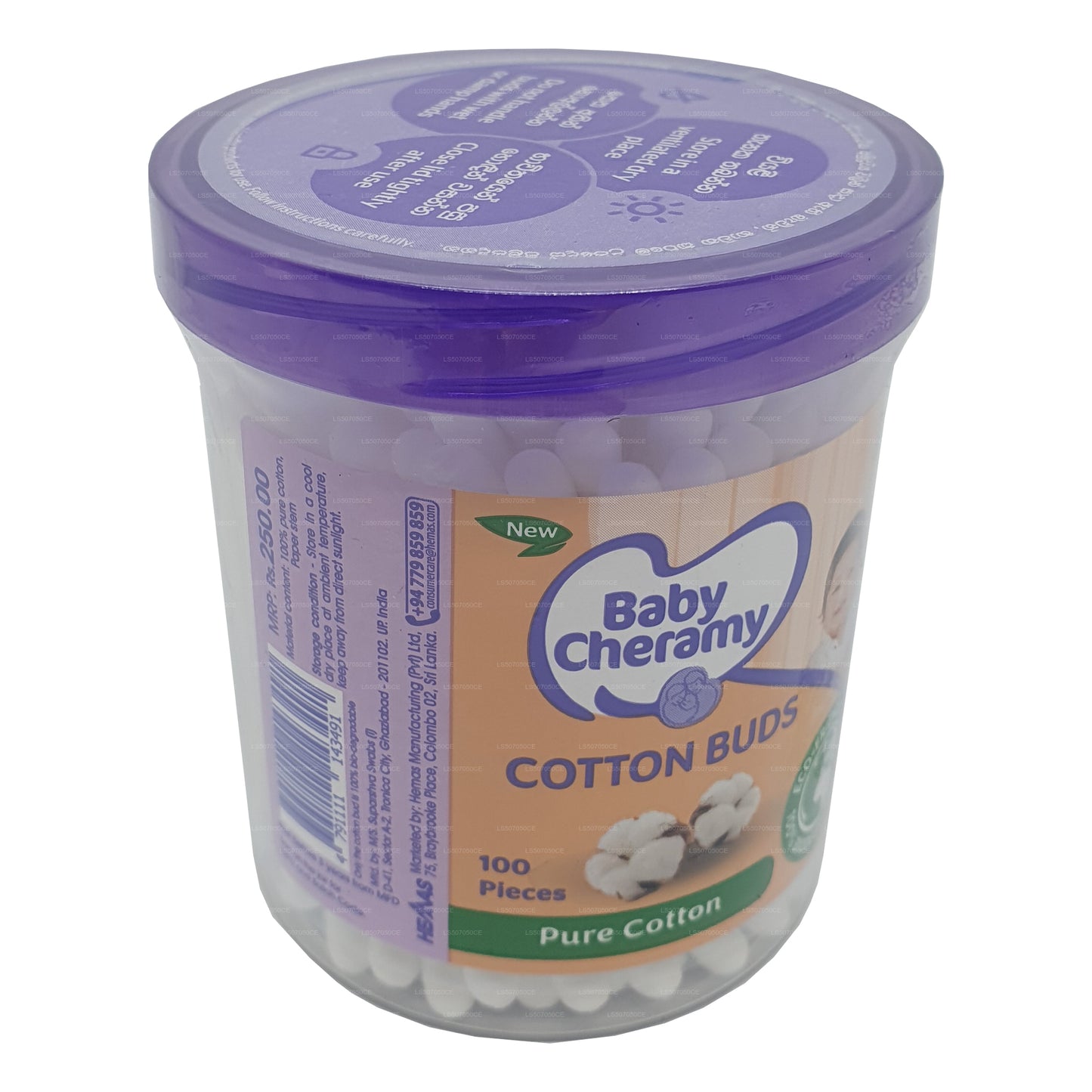 Baby Cheramy Cotton Buds (100 Pieces)