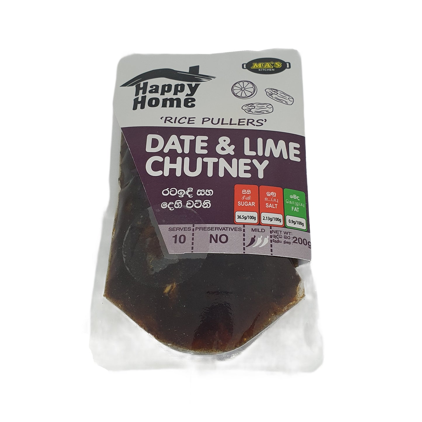 MA's Kitchen Date & Lime Chutney (200g)