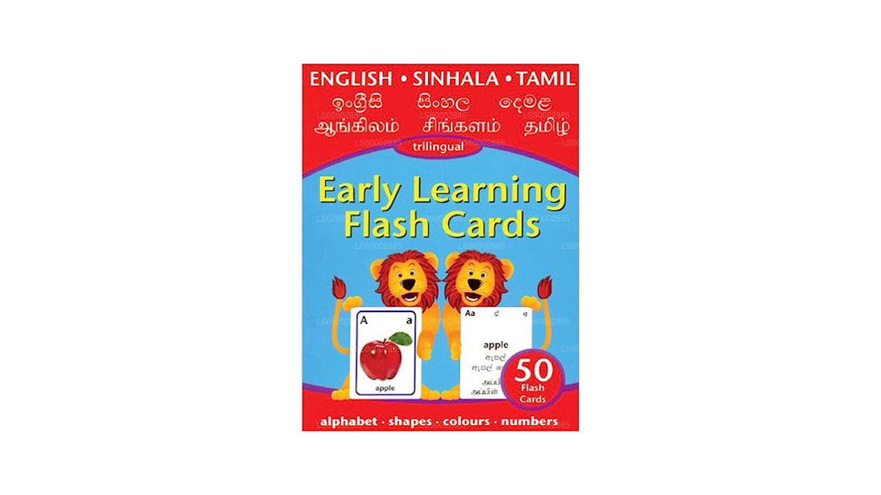 Early Learning Flash Cards (Trilingual - English, Sinhala, Tamil)