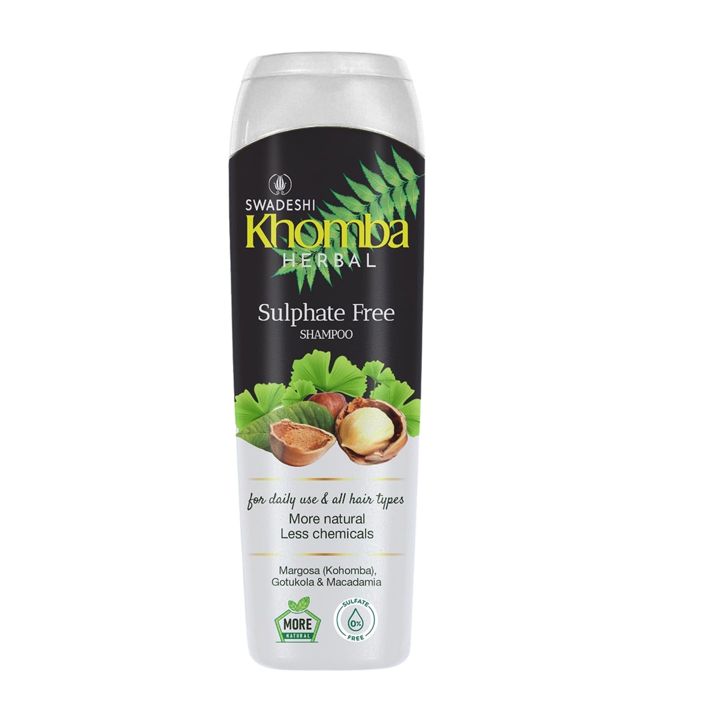 स्वदेशी खोंबा डैंड्रफ कंट्रोल शैम्पू (180ml)