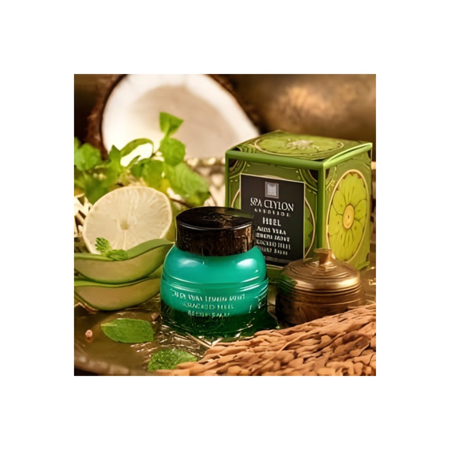 Spa Ceylon Aloe Vera Lemon Mint Cracked Heel Relief Balm