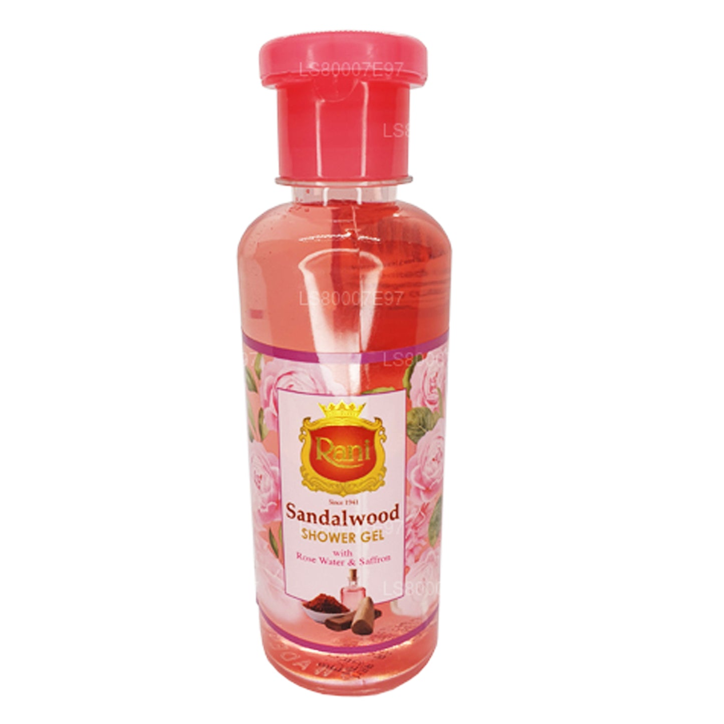 Swadeshi Rani Sandalwood Shower Gel with Rose Water & Saffron (250ml)