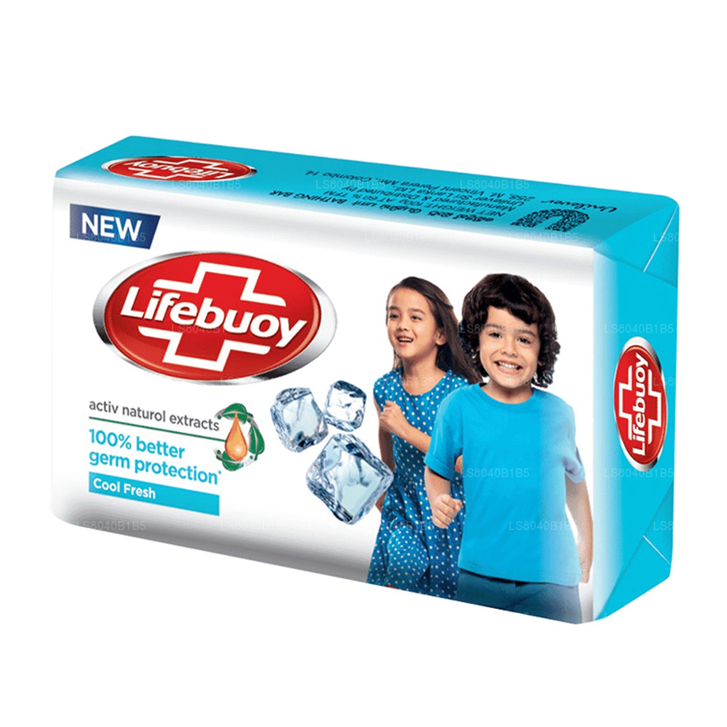Lifebuoy Cool Fresh Body Soap (100g) contains menthol crystals from peppermint oil for a refreshing, cooling sensation. It cleanses effectively, washes away germs, and keeps skin fresh, protected, and energized all day.