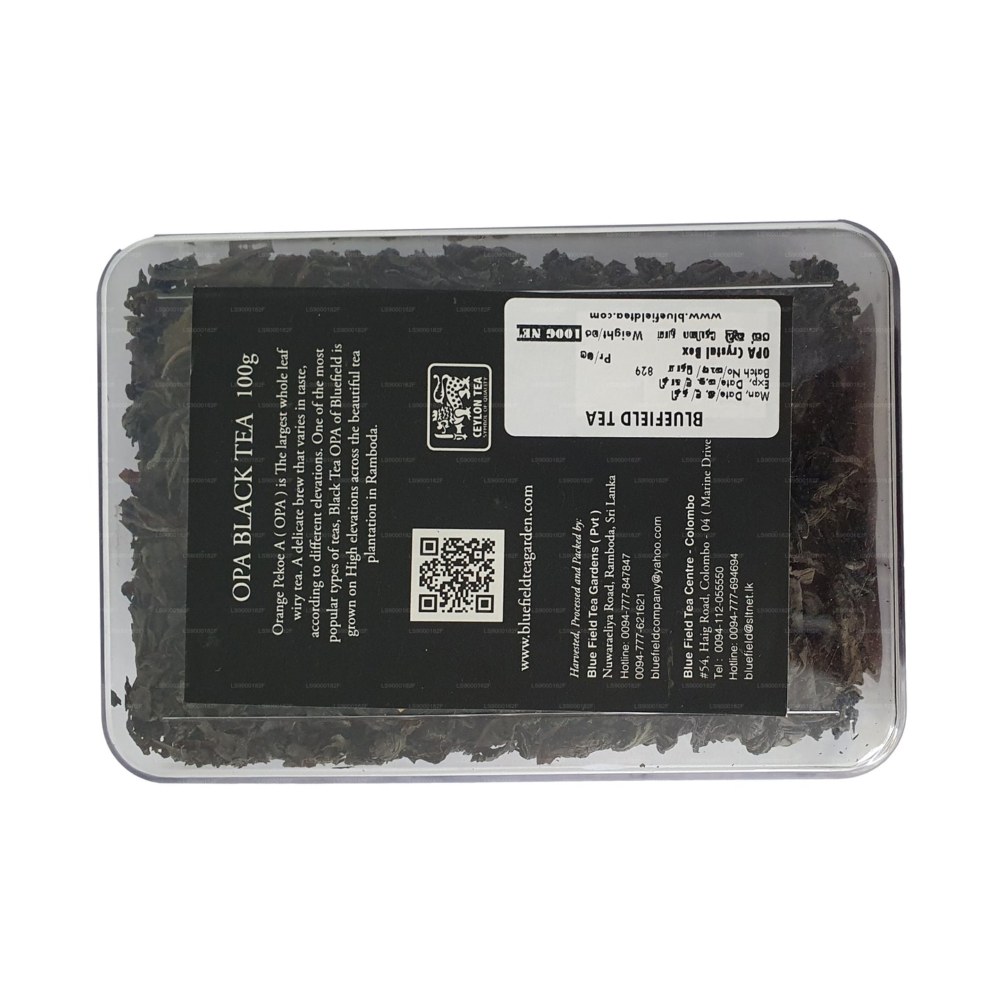 ब्लूफील्ड इवनिंग डिलाइट OPA ग्रेड ब्लैक टी (100g)