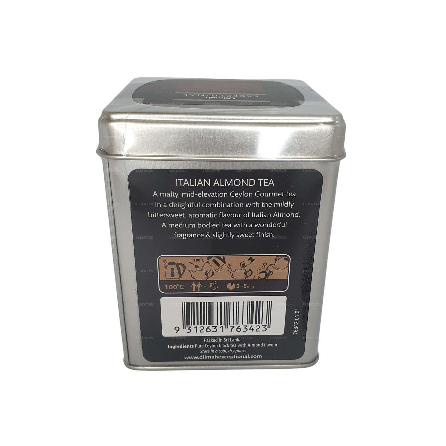 दिलमाह एक्सेप्शनल इटैलियन बादाम चाय (100g) टिन कैडी