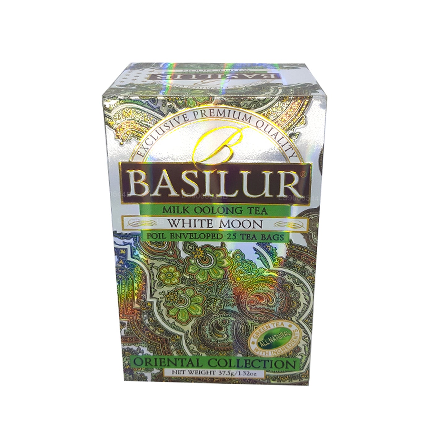 Basilur White Moon Milk Oolong Tea (37.5g) Foil Enveloped 25 Tea Bags