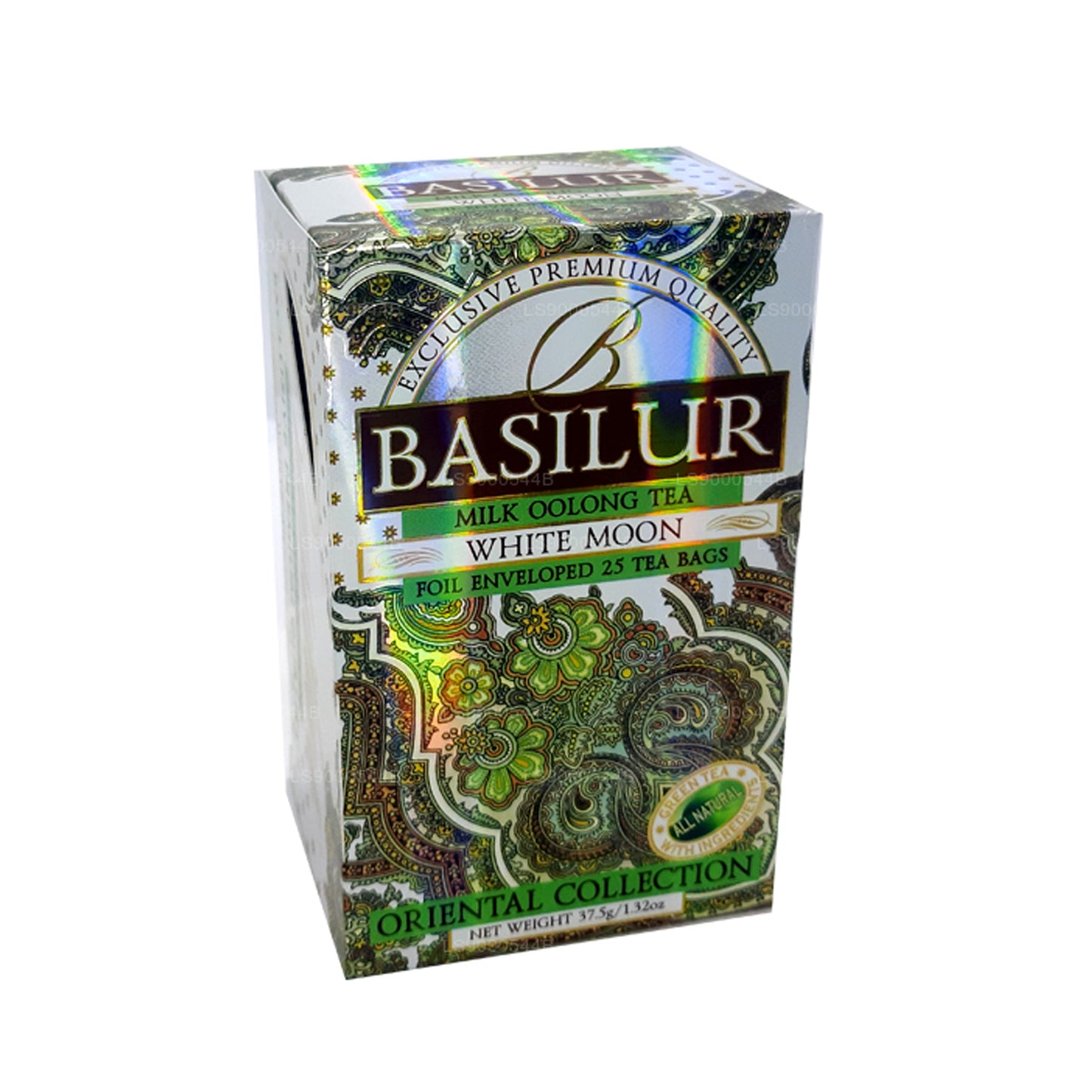 Basilur White Moon Milk Oolong Tea (37.5g) Foil Enveloped 25 Tea Bags